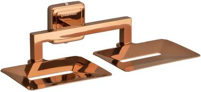 Plantex Stainless Steel 304 Grade Decan Double Soap Holder/Soap Dish - Pack of 3 (649)