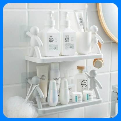 SJK Self Adhesive Multi-Purpose Wall Hanging Humanoid floating Shelf 1253_sc336