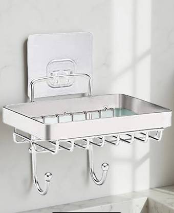 AORDEY Soap Dish Holder for Bathroom with Sponge Hook Bar Soap Holder