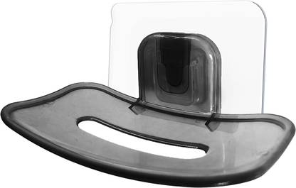 kroywen Transparent Drain soap Dish Free Perforation Wall-Mounted soap Holder