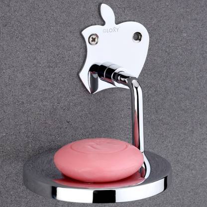 GLOXY Apple Design Stainless Steel Single Soap Holder/Soap Stand Usable for Bathroom