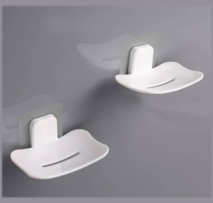 kroywen Soap Holder for Bathroom - Self-Adhesive Wall-Mounted Soap Case