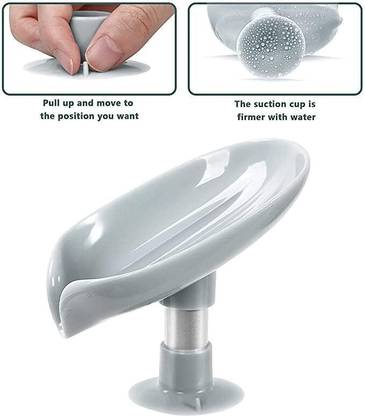 ACHRO TECH Leaf Shape Soap Box Drain Soap Holder