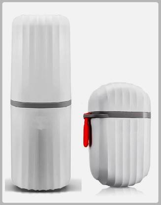 Craftbin Travel Soap Case, Soap Box with Travel Toothbrush Holder Combo
