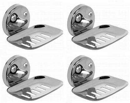 LABATHWAYS Premium Stainless Steel Dish Holder Soap Stand (Pack of 4)