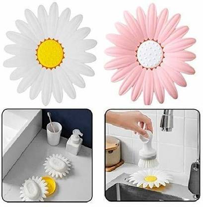Richee Flower Shape Soap Holder Dish for Home
