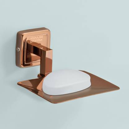 Impulse by Plantex Deccan Rose Gold Bathroom Soap Case/Holder/Stand Bathroom Accessories(304 Steel)