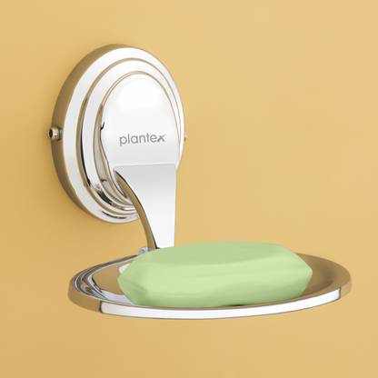 Plantex Crosslink Stainless Steel 304 Grade Cubic Soap Holder for Bathroom/Soap Dish/Bathroom Soap Stand/Bathroom Accessories(Chrome)