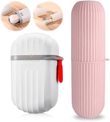 ZODZE 1 Piece Travel Soap Box and 1 Piece Toothbrush Holder,Portable Soap Holder