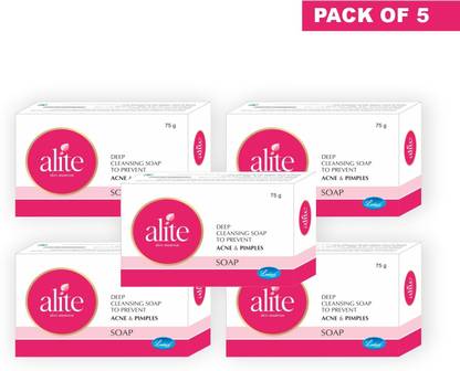 alite Anti Acne Soap For Deep Clensing Pack of 5 (75g each)