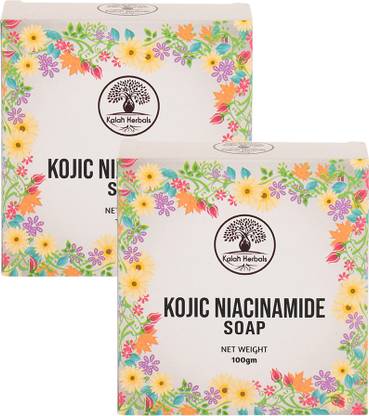 Kalah Herbals Kojic Acid Soap with Niacinamide For Pigmentation, Sun damage & Dark Spot