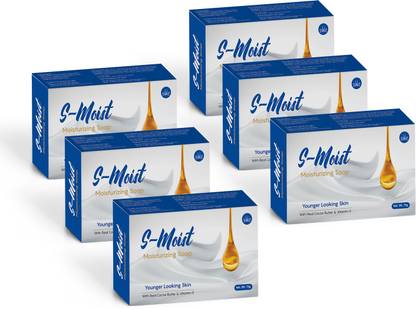 SWR S-Moist Enriched with Shea Butter,Cocoa Butter & Glycerin Moisturizing Soap