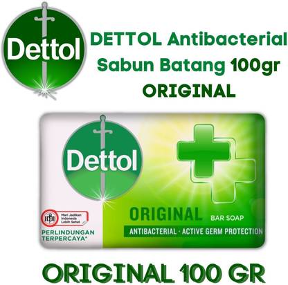 Dettol ORIGINAL ANTIBACTERIAL SOAP 100 G X 6 (MADE IN INDONESIA)