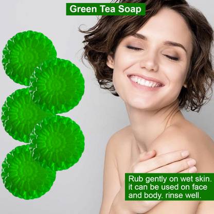 TERIHAR Citrus Clean Green Tea Soap (100GM) (PACK OF 5)