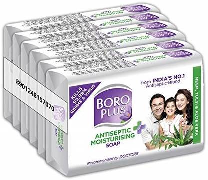 BOROPLUS Antiseptic + Moisturising Soap - Neem, Tulsi & Aloe Vera