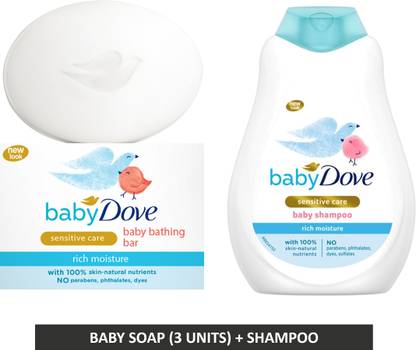 baby Dove Rich Moisture Bathing Bar and Shampoo 625ML