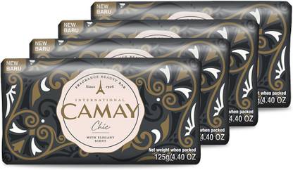 Camay Chic Citrus Beauty Soap with Aromatic Wood, Indulging French Fragrance