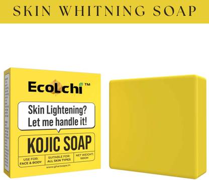 ECOLCHI Kojic Skin Whitening Soap with | Reduce Pigmentation | For All Skin Types