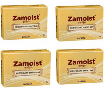 Discover Marketing Zamoist Moisturizer Syndet Bathing Bar (75Gm × 4 )