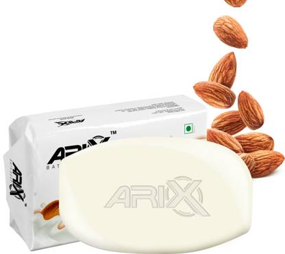 Arix Almond Soap for Face & Body I Clear, Glowing, & Radiant Skin - Set of 1