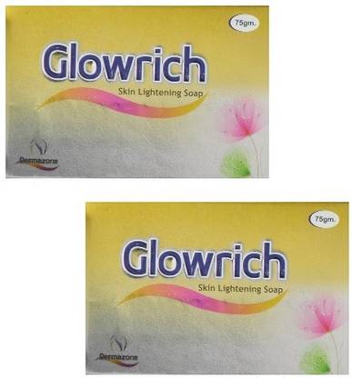 GLOWRICH Skin Lightening Soap 75gm Pack Of 2