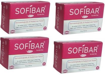 Sofibar r Syndet Bar | Best Baby Care Soap | 75 Gram ( Pack of 4)