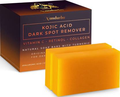 nandurba Kojic Acid Dark Spot Remover Soap Bars with Vitamin C | Hyaluronic Acid