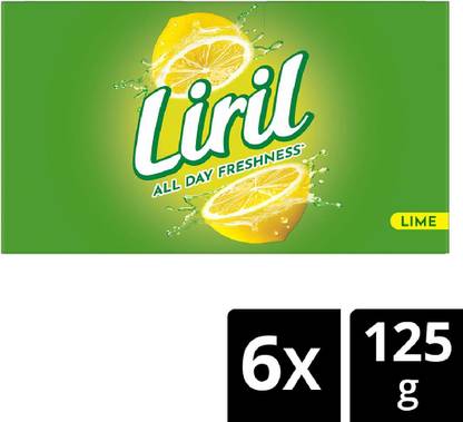 Liril Lime and Tea Tree Oil Bath Soaps,Paraben Free Soap Bar