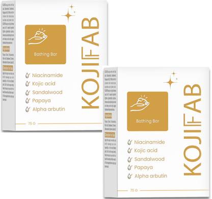 Kojifab Kojic Acid Soap with Niacinamide, For Skin Brightening, Dark Spot & Acne