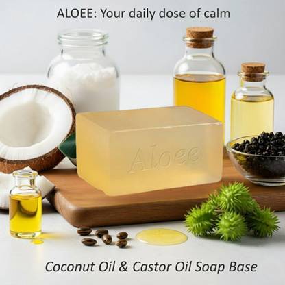 ALOE E Nourishing Coconut & Castor Oil Soap base (100% Transparent)