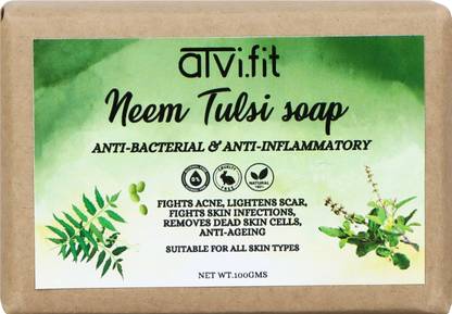 ATVI.FIT Neem tulsi soap Anti-bacterial & Anti-inflammatory soap