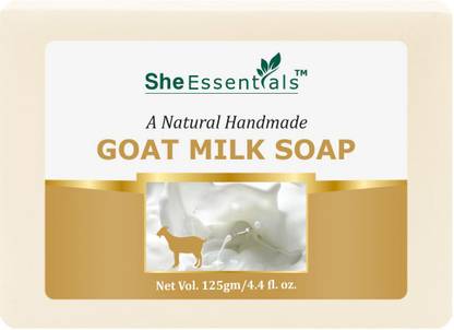 She Essentials Goat Milk Soap enriched with Lactic Acid for Skin Exfoliation & Acne Control