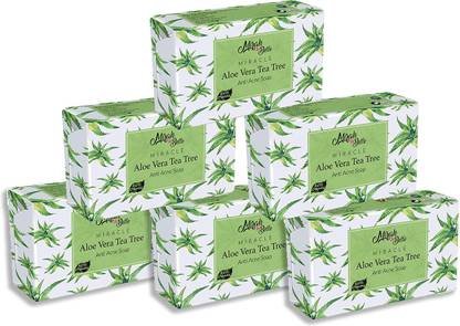 Mirah Belle Aloe Vera Soap Bar (750 g) -(Pack of 6), Acne & Infection Prone, Dehydrated