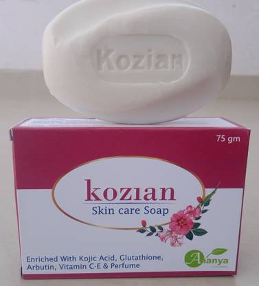 KOZIAN Skin care kojic acid glutathione arbutin vitamin C & E Anti Bacterial Soap
