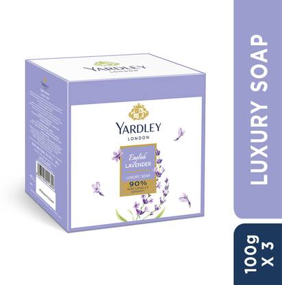 Yardley London English Lavender 90% Naturally Derived Daily Bathing Luxury Soap For Women
