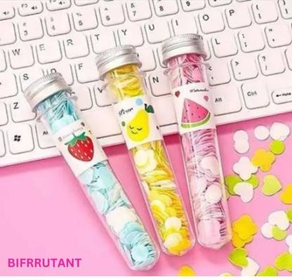 BIFRRUTANT Travel Soft Paper Soap Flower Design Tube Shape Bottle for Home and Office