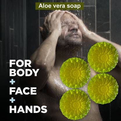 CHITAKSH Aloe Vera Soap with Dead Sea Minerals for a Deep Cleanse (100GM) (PACK OF 4)