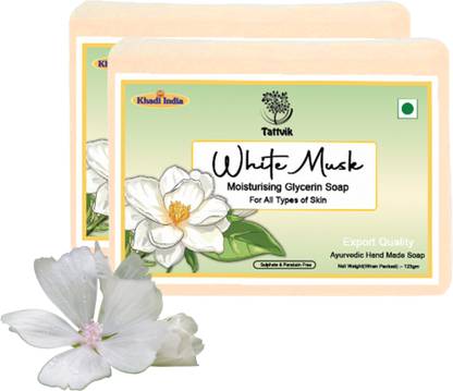 Tattvik Whitemusk Mosturising Glycerin Soap For All Types of Skin