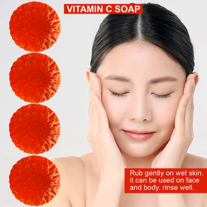CHITAKSH Garlic Glow Vitamin C Bath Bar (100GM) (PACK OF 4)