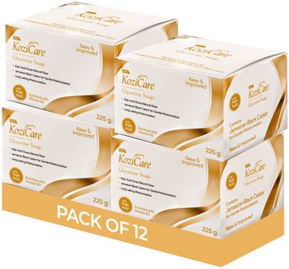Kozicare Glycerin Soap | Kojic acid skin whitening soap | for Men&Women - 75g(Pack of 12)