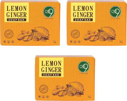 Oxi9 Lemon and Ginger Soap pack of 3