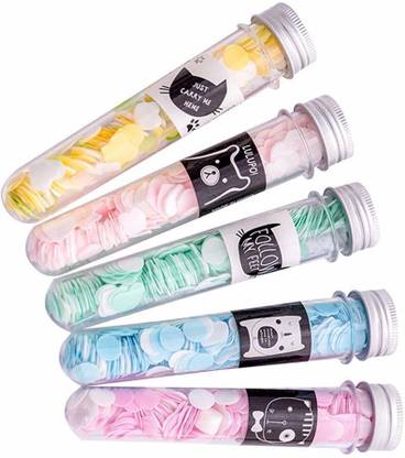 K3NTERPRISES Paper Soap Flower Tube Petal Shape Bottle Travel(Pack Of 5) (Multicolor)