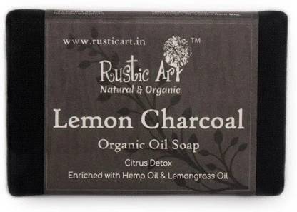 RUSTIC ART Lemon Charcoal Soap