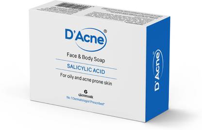 D'ACNE Soap |Controls Excess Sebum |Body & Facesoap for Acne-prone and Oily Skin |Dacne