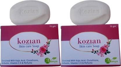 KOZIAN Kojic acid Glutathione Vitamin C & E, Arbutin Skincare Men & Women Soap