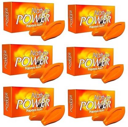 nature power Papaya Aura Soap (6 Pieces X 125 g)