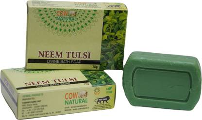 CowNatural Soaps (Neem Tulsi Flavor, without harmful chemicals)