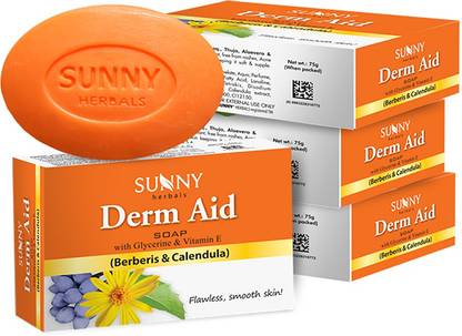 Sunny Herbals Derm Aid Soap (Berberis & Calendula)