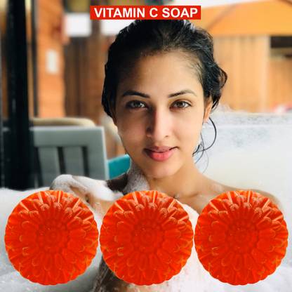 TERIHAR Cinnamon Spice Vitamin C Bathing Soap (100GM) (PACK OF 3)