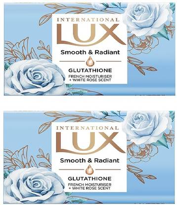 LUX International Smooth & Radiant Bath Soap with Glutathione & French Moisturizer